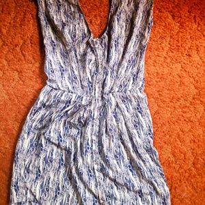 Peppermint Blue and White Dress